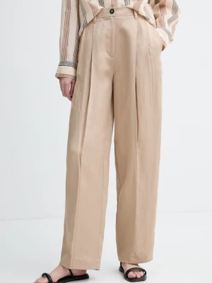 Marc O'Polo spodnie damskie z dodatkiem lnu