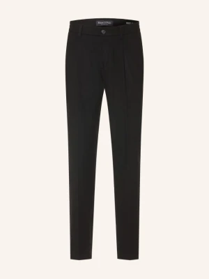 Marc O'polo Spodnie Flanelowe Osby Tapered Fit schwarz CZARNY