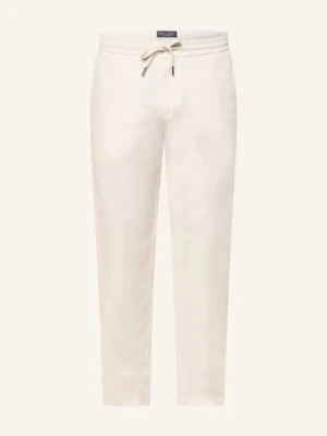 Marc O'polo Spodnie Osby Jogger W Stylu Joggingowym, O Zwężanym Kroju, Z Lnu beige