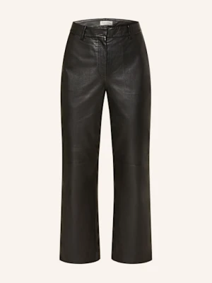 Marc O'polo Spodnie Skórzane schwarz