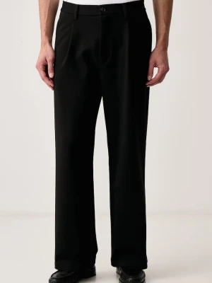 Marc O'Polo spodnie wide leg męskie czarny