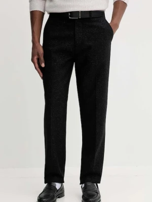 Marc O'Polo spodnie z dodatkiem wełny męskie kolor czarny proste 529017010198