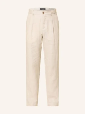 Marc O'polo Spodnie Z Lnu O Zwężanym Kroju grau