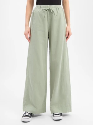 Marc O'Polo Spodnie z zawartością lnu Kobiety Bawełna zielony,