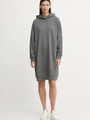 Marc O'Polo sukienka bawełniana kolor szary mini oversize 600407359001