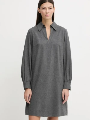 Marc O'Polo sukienka bawełniana kolor szary mini prosta 510089621497