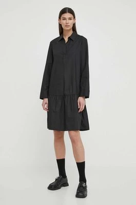 Marc O'Polo sukienka kolor czarny midi oversize 403104121351