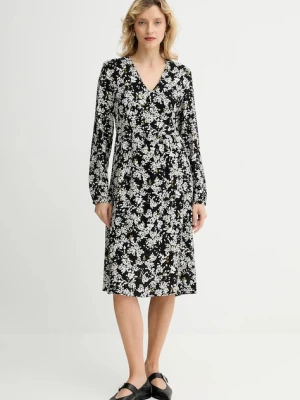 Marc O'Polo sukienka kolor czarny mini prosta 509098321303