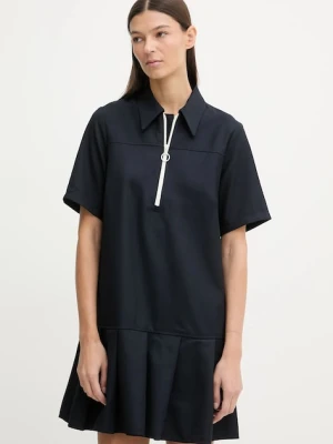 Marc O'Polo sukienka kolor granatowy mini rozkloszowana 5000007594