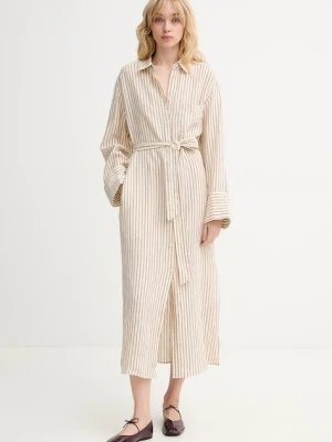 Marc O'Polo sukienka koszulowa lniana