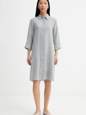 Marc O'Polo sukienka koszulowa lniana
