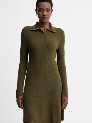 Marc O'Polo sukienka z dodatkiem wełny