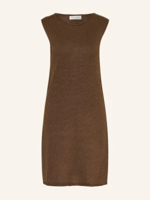 Marc O'polo Sukienka Z Dzianiny Z Lnem braun