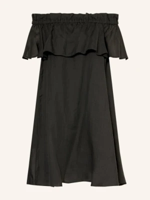 Marc O'polo Sukienka Z Odkrytymi Ramionami I Falbanami schwarz