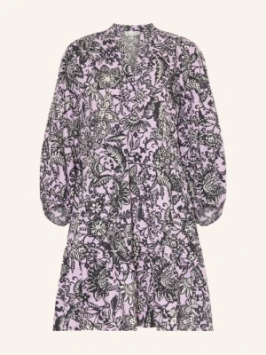 Marc O'polo Sukienka Z Rękawami 3/4 I Falbanami lila