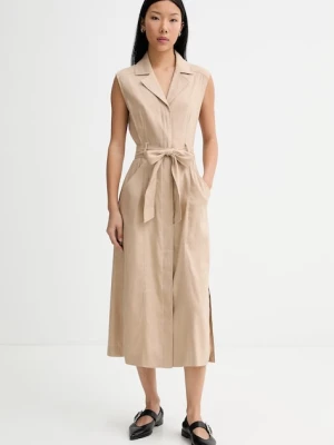 Marc O'Polo sukienka żakietowa z lnem