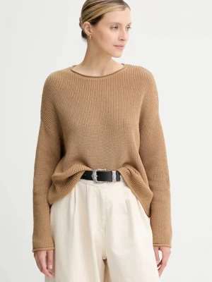 Marc O'Polo sweter bawełniany damski kolor beżowy 508605960171