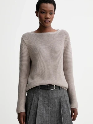 Marc O'Polo sweter bawełniany damski kolor beżowy 511605960113
