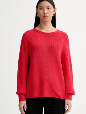 Marc O'Polo sweter bawełniany damski kolor czerwony 600605960109