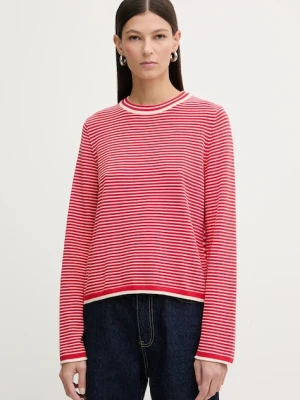 Marc O'Polo sweter bawełniany damski kolor czerwony lekki 600602360007