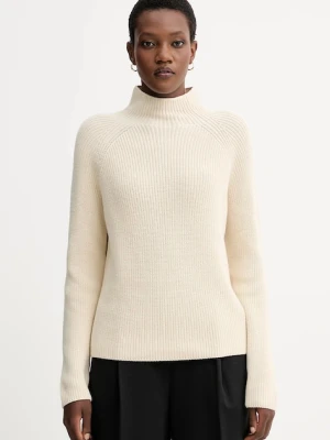 Marc O'Polo sweter bawełniany kolor beżowy z półgolfem M09605960009