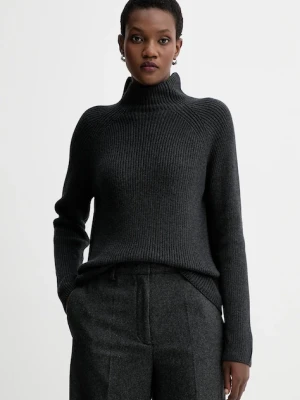 Marc O'Polo sweter bawełniany kolor szary z półgolfem M09605960009