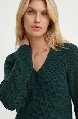 Marc O'Polo sweter bawełniany kolor zielony 406605960097