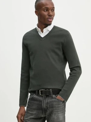 Marc O'Polo sweter bawełniany kolor zielony lekki 520501660022