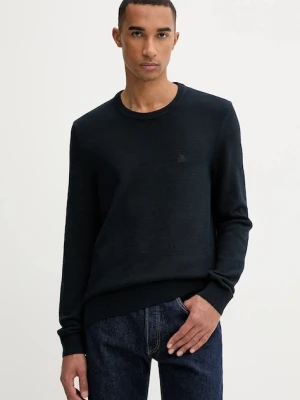 Marc O'Polo sweter bawełniany męski kolor granatowy lekki B21502360074