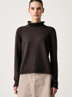 Marc O'Polo sweter damski bawełniany brązowy