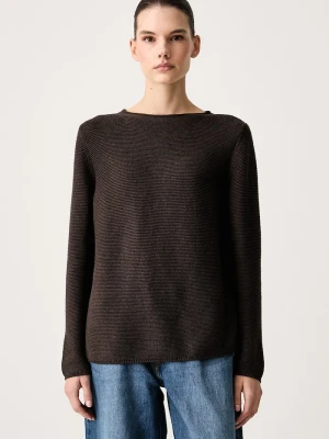 Marc O'Polo sweter damski bawełniany brązowy