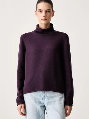 Marc O'Polo sweter damski bawełniany fioletowy
