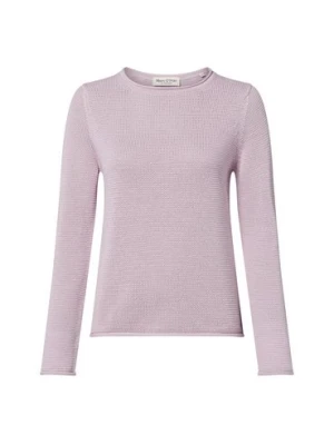 Marc O'Polo Sweter damski Kobiety Bawełna lila jednolity,