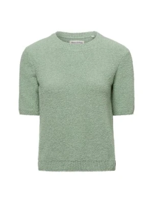 Marc O'Polo Sweter damski Kobiety Bawełna zielony jednolity,