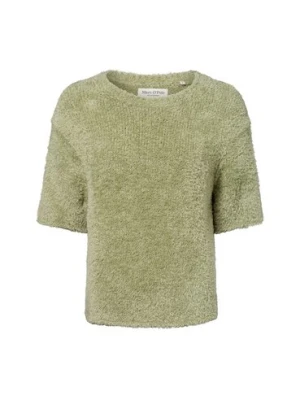 Marc O'Polo Sweter damski Kobiety Bawełna zielony jednolity,