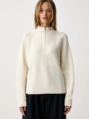 Marc O'Polo sweter damski wełniany beżowy