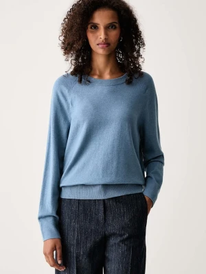Marc O'Polo sweter damski z bawełną niebieski