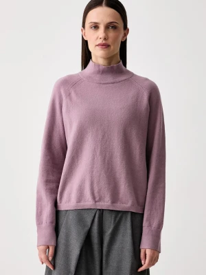Marc O'Polo sweter damski z dodatkiem wełny różowy