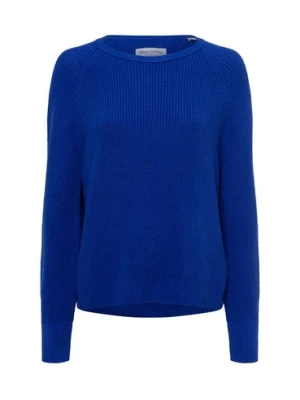 Marc O'Polo Sweter damski z dzianiny Kobiety Bawełna niebieski jednolity,
