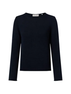 Marc O'Polo Sweter damski z dzianiny Kobiety Bawełna niebieski jednolity,