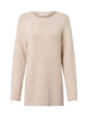 Marc O'Polo Sweter damski z dzianiny z zawartością alpaki Kobiety beżowy marmurkowy,