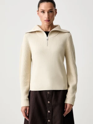 Marc O'Polo sweter damski z wełną beżowy