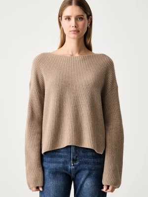 Marc O'Polo sweter damski z wełną beżowy