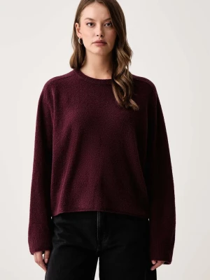 Marc O'Polo sweter damski z wełną bordowy