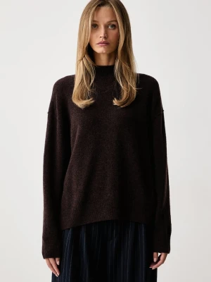 Marc O'Polo sweter damski z wełną brązowy