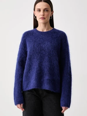 Marc O'Polo sweter damski z wełną granatowy