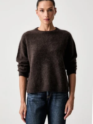 Marc O'Polo sweter damski z wełny merino brązowy