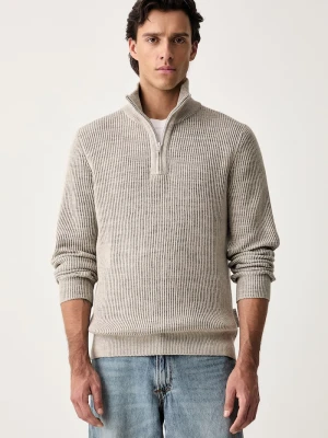 Marc O'Polo sweter męski z bawełną beżowy