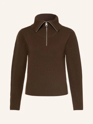 Marc O'polo Sweter Typu Troyer braun BRĄZOWY