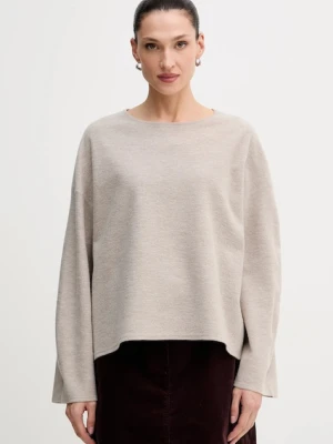 Marc O'Polo sweter z dodatkiem wełny damski kolor beżowy lekki 510609860487